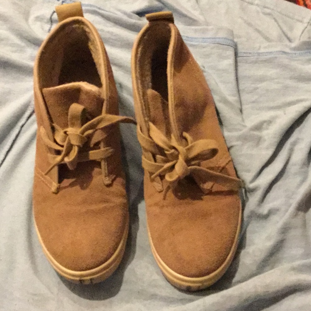 Gently used suede sneaker high top